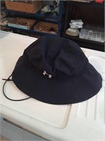 Black under armor safari style hat