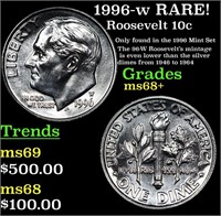 1996-w Roosevelt Dime RARE! 10c Grades Gem++ Unc