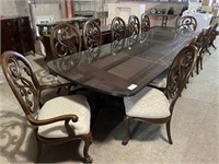 Adjustable Dining Table w/ 12 Chairs
