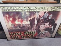 Framed Gone with the Wind Poster