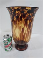 Brown Art Glass Vase