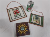 Two Sun Catchers and sun Tile