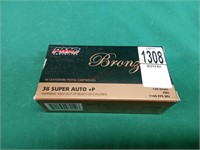 PMC Bronze 38 Super Auto +P 130gr. FMJ. 50 rounds