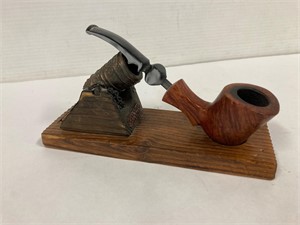 Pipe with stand.