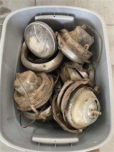 1955-57 Chevy Headlights, Buckets, Bezel's w/Tote