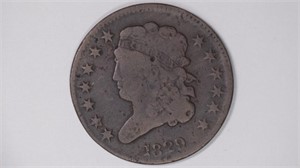 1829 Classic Head Half Cent