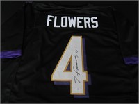 Zay Flowers Signed Jersey FSG COA