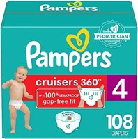 Diapers Size 4, 108 Count - Pampers Pull On Cruise