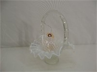 Fenton Hobnail Art Glass Basket