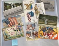 11 Patriotic Antique/Vintage Postcards Ephemera