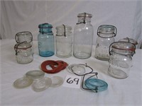 Wire Top Mason Jars - Glass Mason Jar Lids