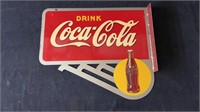 Vintage metal Coca-Cola sign approx 24" x 20.5”