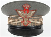 WWII ITALIAN NAMED GENERAL OF DIVISION VISOR HAT