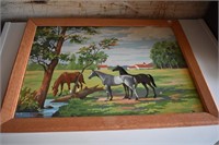 Horse Picture 27" x 21" *STS