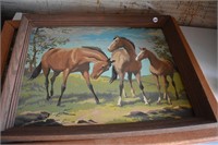 Horse Picture 23" x 18" *STS