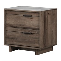 Modern Fall Oak Brown Nightstand South Shore $144