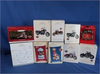 9 Hallmark Ornaments-Harley Davidson, Disney