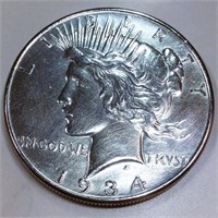 1934 Peace Silver Dollar High Grade