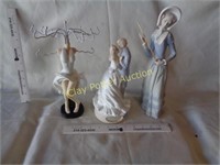 3 Figures Including Musical & Jewelry Stand