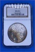 1886-S Morgan Silver Dollar, MS 65