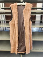 Women's Faux Fur Vest Jacket - Approx size