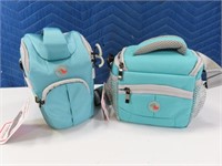 (2) New TUFF LUV padded Camera Carry Bags Blue 7"i