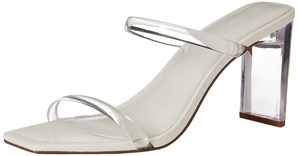 The Drop Women's Avery Square Toe Two Strap High H