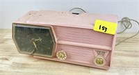 Pink RCA Victor Clock Radio - Has Wear