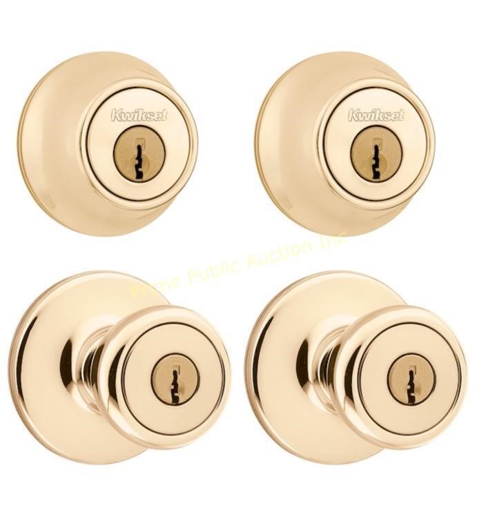 Kwikset $54 Retail 2PK Combined Door Knob