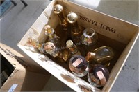 Box liquor decanters - empty