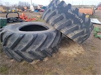 Pair of 800/70R38 tire