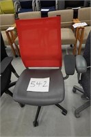 1 Red/Gray Rolling Office Chair