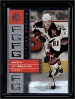 2002 SP SP Authentic 110 Maxim Afinogenov