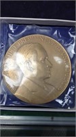 One Treasury Mint presidential bronze medallion,