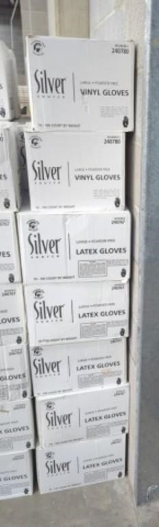 7 Cases Large Powder Free Vinyl Gloves