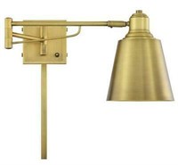 Meridian 1-Light Adjustable Wall Sconce Brass