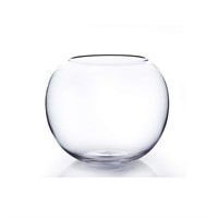 WGV Bowl Glass Vase  Diameter 8   Height 6 5