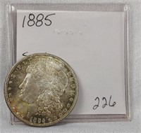 1885 $1 BU – Superb Toning