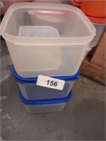 (3) Tupperware Containers