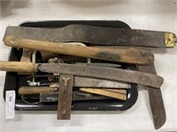 Tools- Corn Choppers, Squares, Leather Strap
