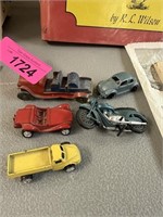 LOT OF VTG CARS TOOTSIE TOYS MORE