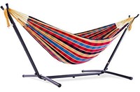 New Vivere Double Cotton Combo Hammock with Stand,