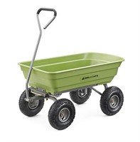 Open Box Gorilla Carts GOR4G-COM Poly Garden Dump