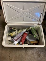 Ice chest full of shop miscellaneous