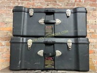 Pair of contico storage boxes