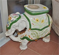 Ceramic Elephant Pedestal