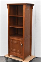 Oak Mission Style Tall Bookshelf