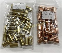 45 Cal 350 Gr Bullets & 45 ACP Brass Shells