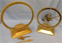 Two 1950's Jefferson Golden hour electric clocks,