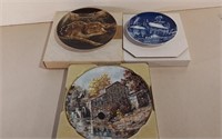 Three Collector Plates W/ COA Incl. James